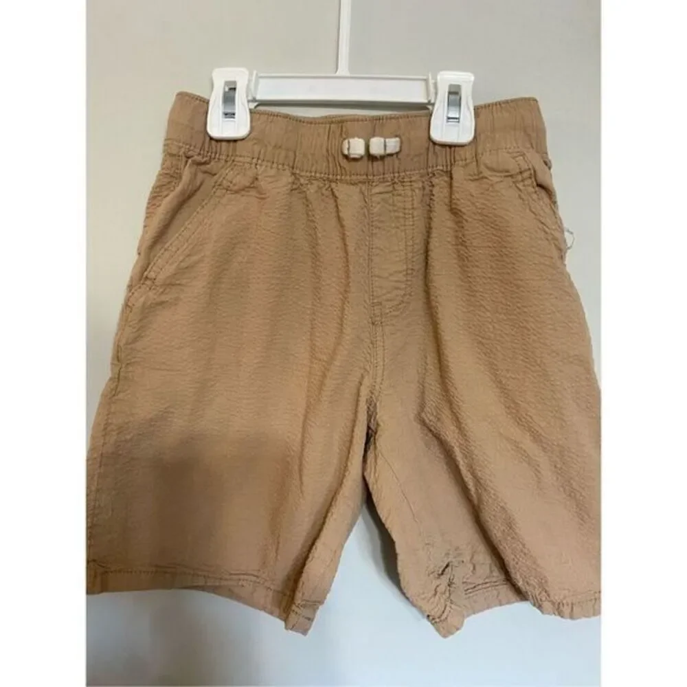 Boys cotton shorts‎ size small 8 khaki colored